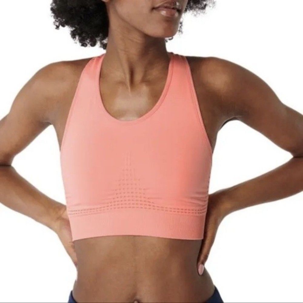 Sweaty Betty Stamina Seamless Workout Bra Calypso Pink Size XS NWT
